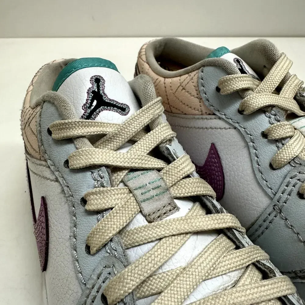 VGUC Nike WMNS Air Jordan 1 Low Multi-Color Sashiko 2023 Women's 8.5